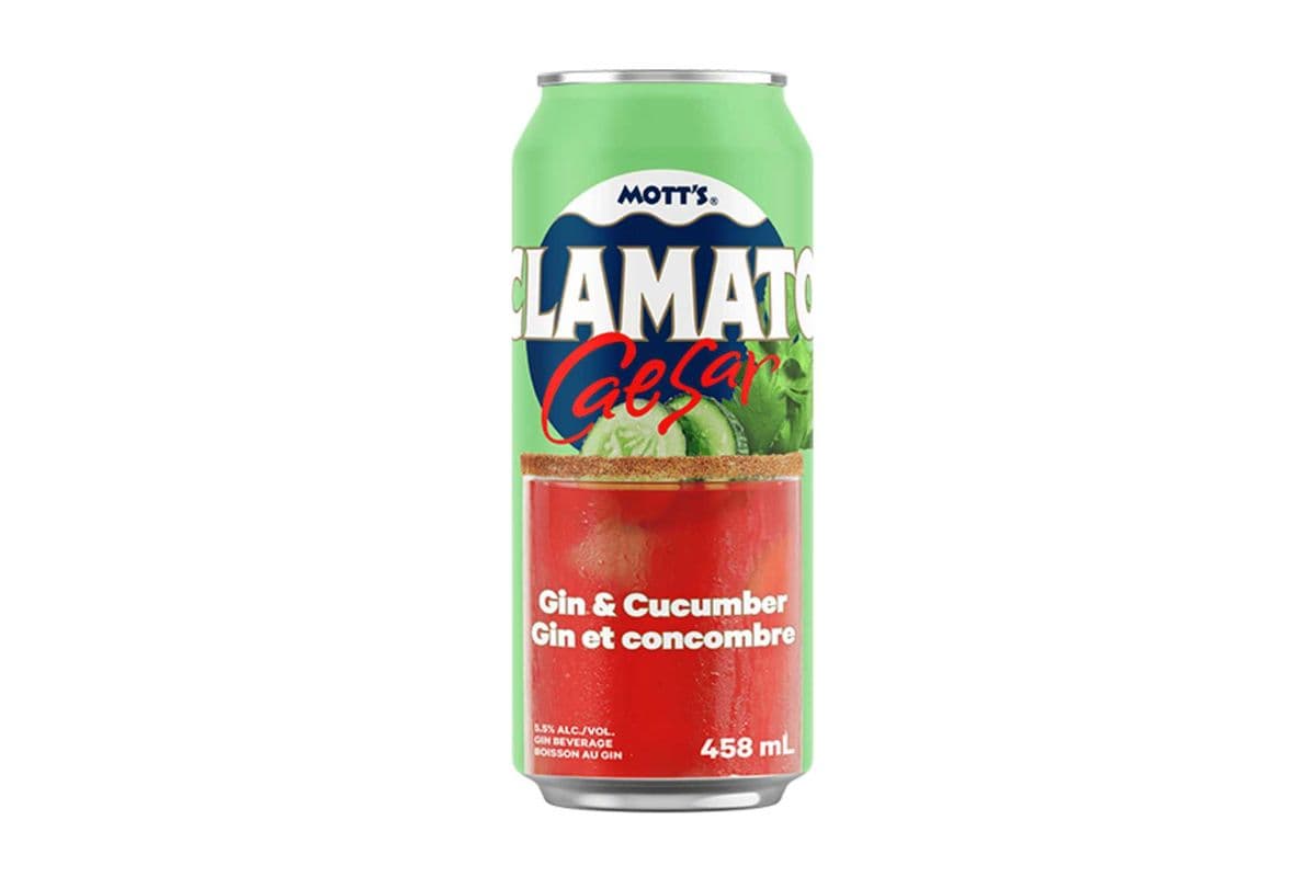 Mott's Clamato Gin & Cucumber (1 x 458 ml Can)