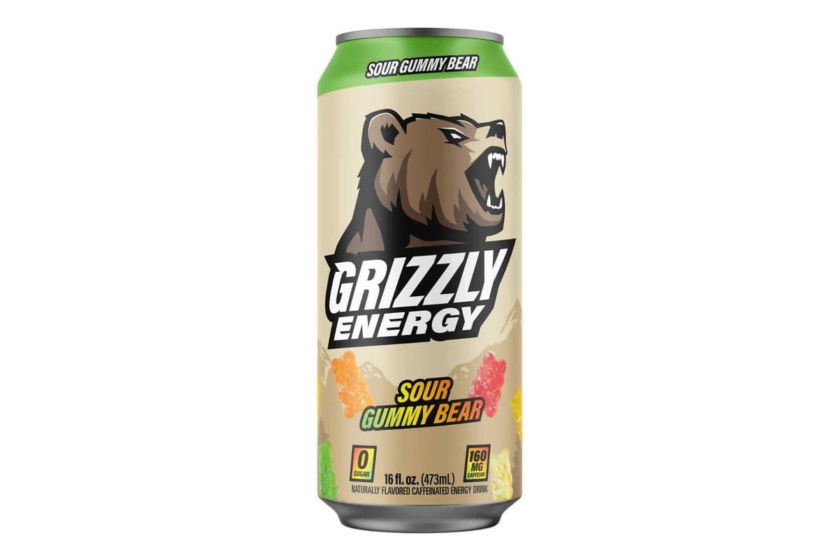 Grizzly Sour Gummy Bear Energy Drink (473ml)
