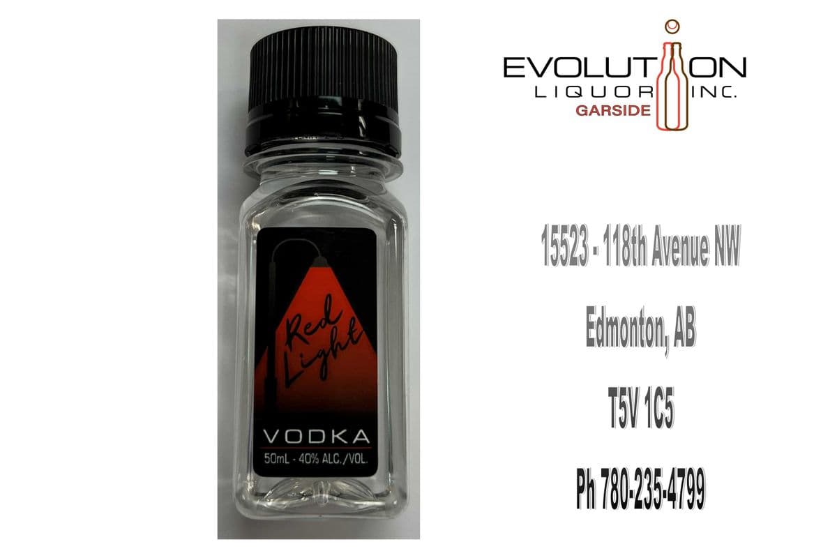 Red Light Vodka 0050P (1 x 50ml Plastic Bottle)