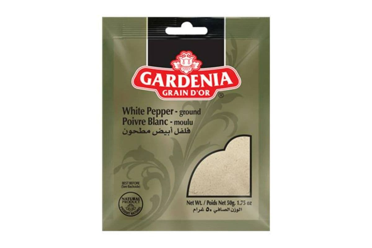 Gardenia • White Pepper - Ground / Poivre Blanc - Moulu (50G)