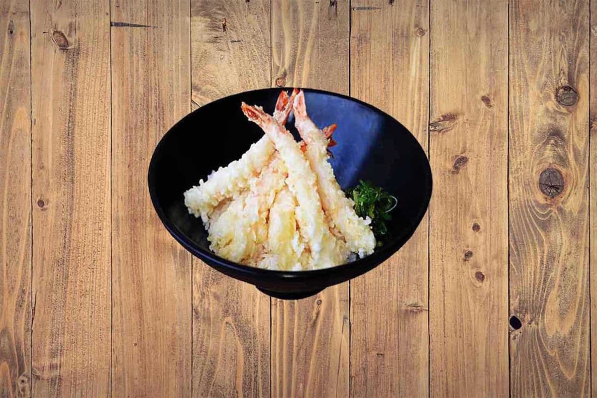 #12 Prawn Tempura Don (Rice Bowl)