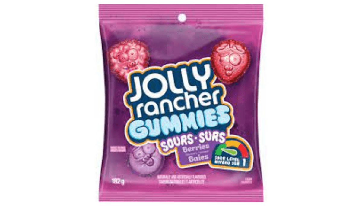 JOLLY RANCHER GUMMIES - Surs Niveau 1 à saveurs de baies / Level 1 Sour Berry Flavour