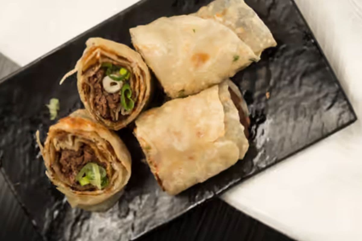 Five Spice Beef in Chinese Pancake
