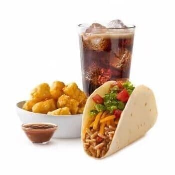 Refrito Bean Taco Combo
