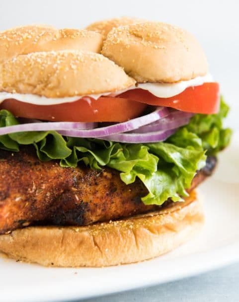 High End Cajun Chicken Burger
