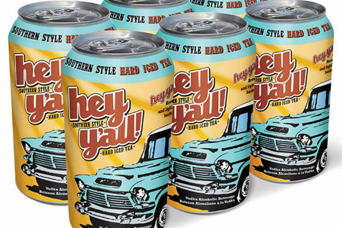 Hey Y'all Southern Style Hard Iced Tea (6 x 341 ml)
