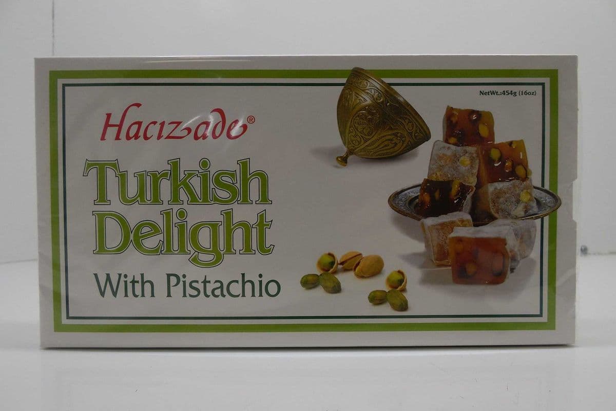 Hacizade Lokum Turkish Delight with Pistachio 1LB
