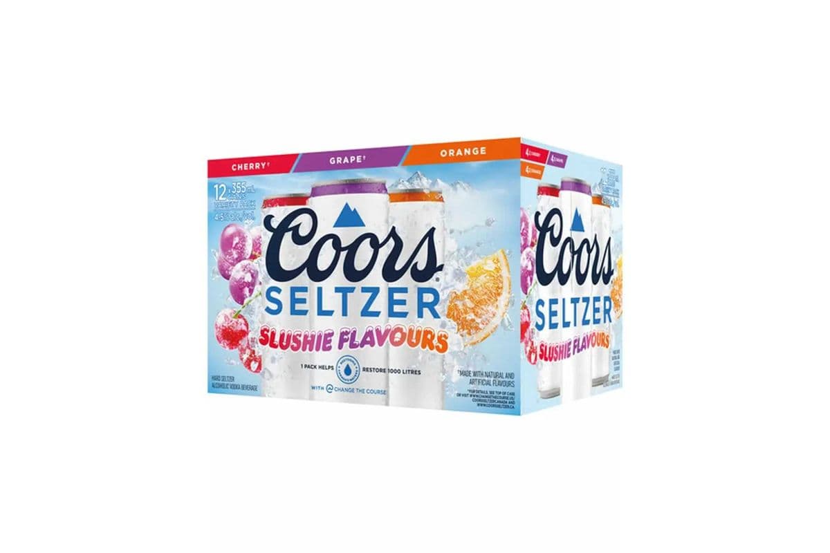 Coors Slushie Mixer Hard Vodka Seltzer (12 x 355ml can)