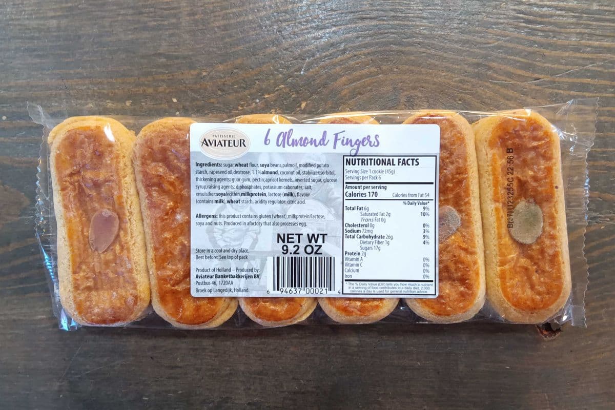 Aviateur Almond Fingers (9.2oz) (170 Cal)