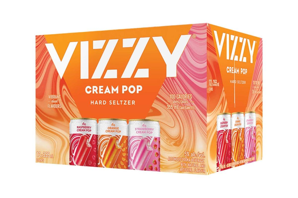 Vizzy Cream Pop Variety Pack (12 x 355 ml Cans)