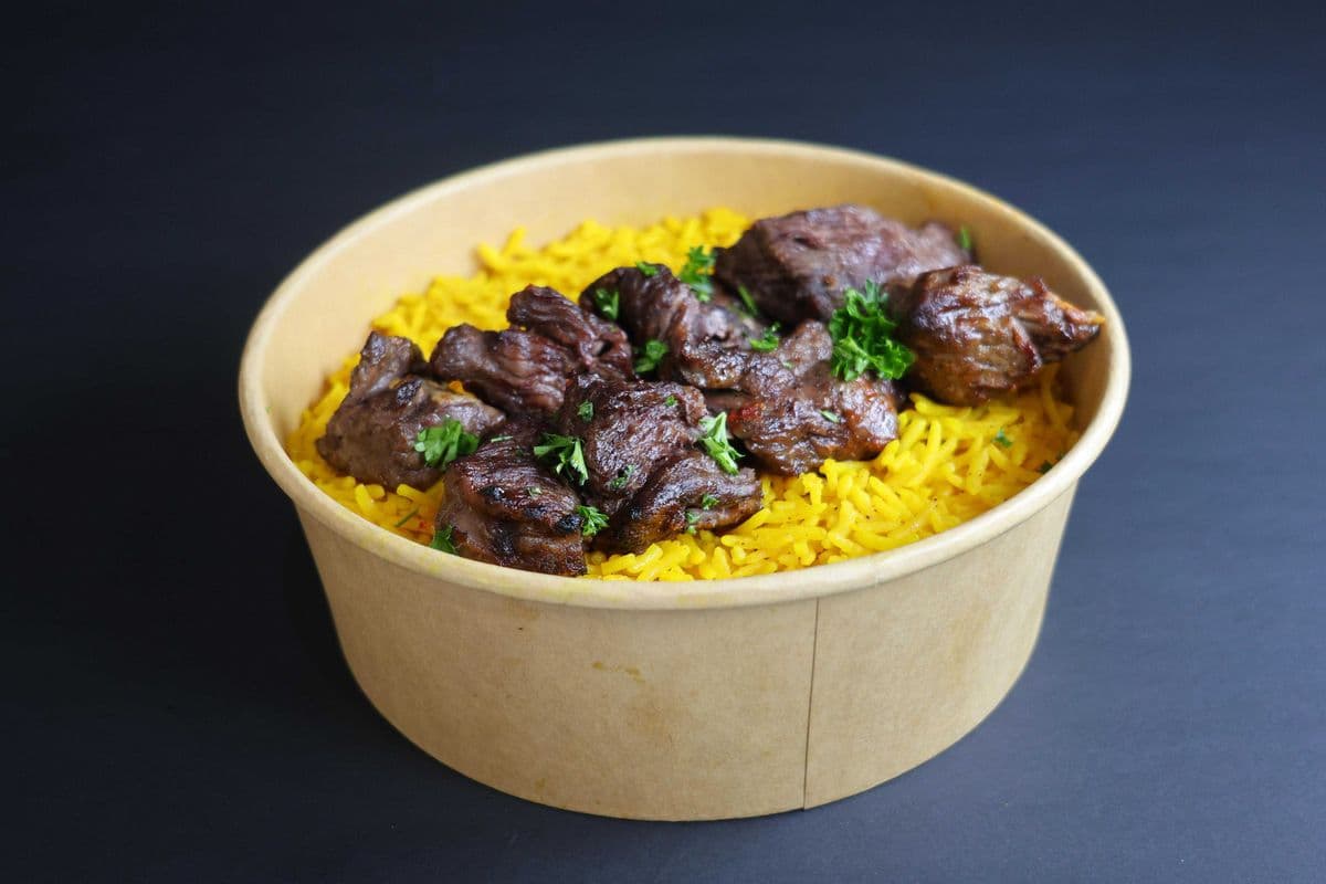Beef kabab Rice Bolw