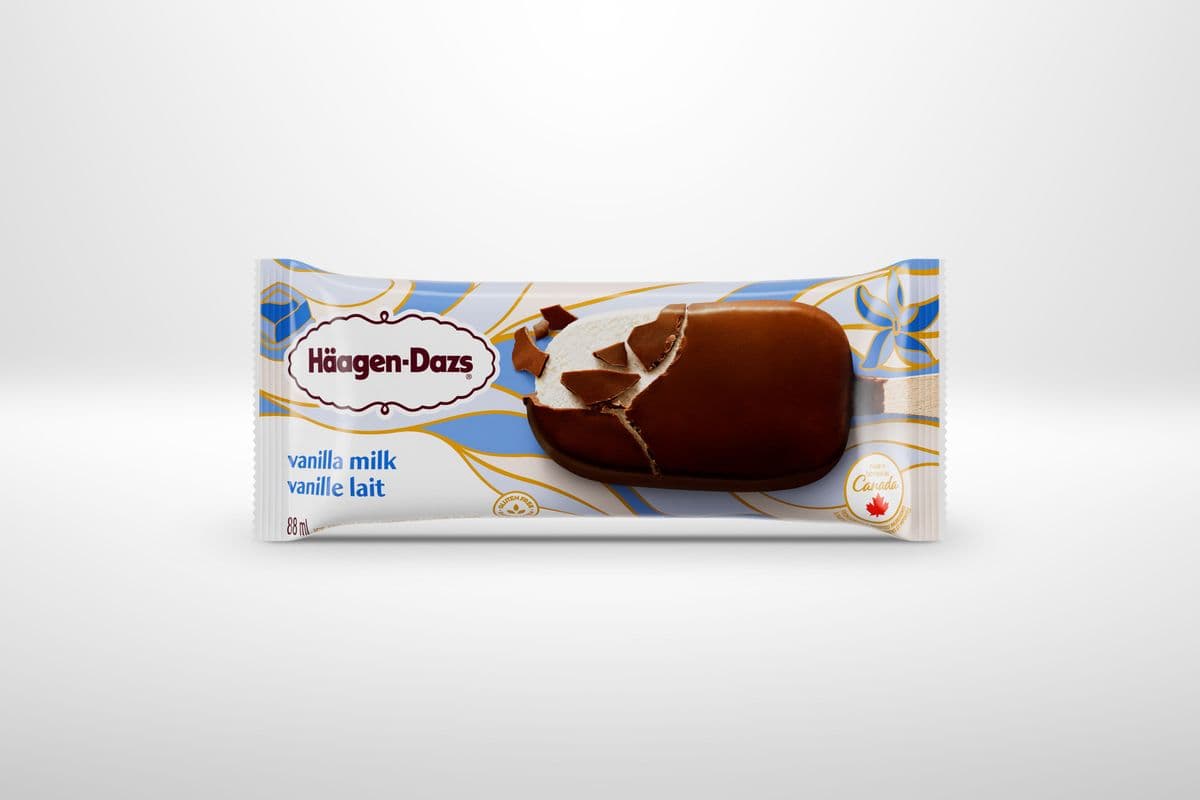Haagen-Dazs Vanilla Milk Chocolate Bar (88 ml)