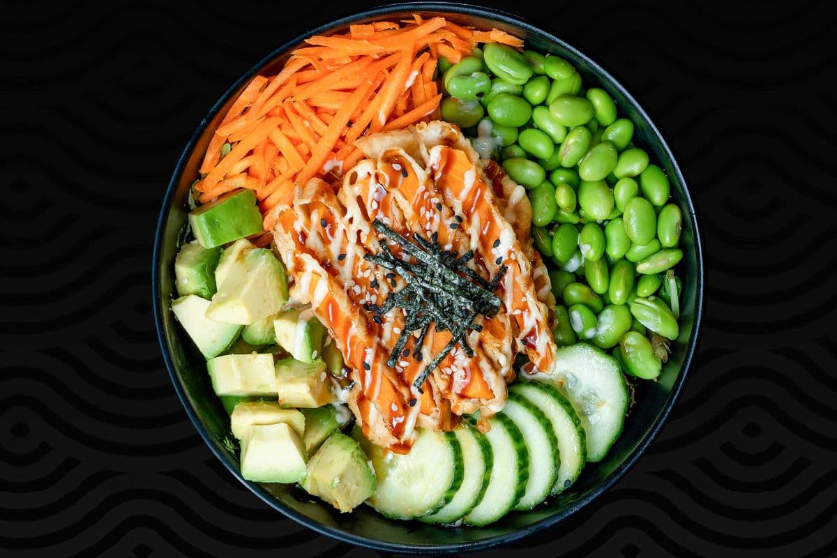 67. Poké végé (Patate sucrée frite)
