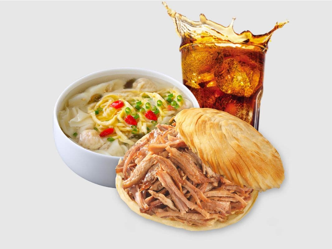 Wonton Classic Combo (w/ Crispy Burger + Drink)