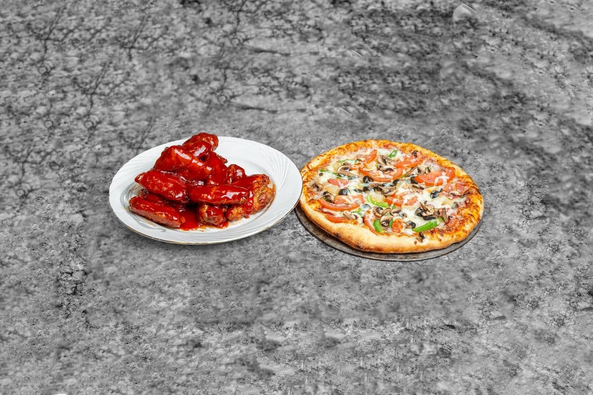 Small Pizza and Twenty Wings Combo