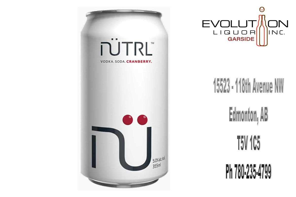 Nutrl Vodka Soda Cranberry C355-01 (1 x 355ml Can)