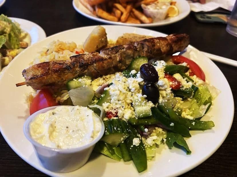 Chicken Souvlaki Dinner