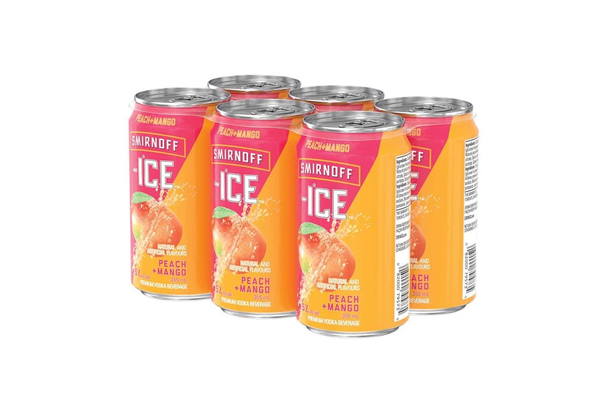 Smirnoff Ice Peach Mango (6 x 355 ml)