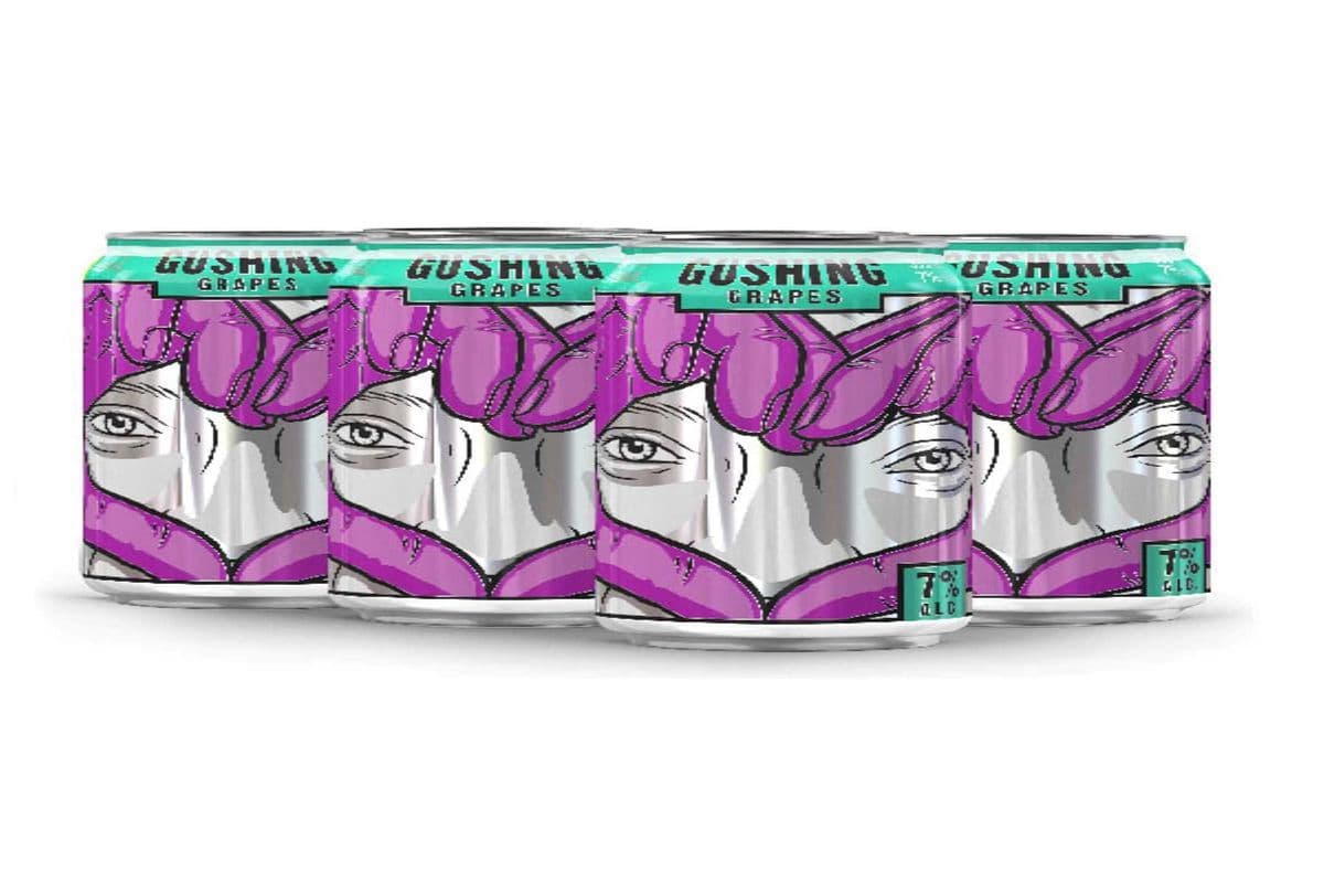 JAW DROP GUSHING GRAPES 6 CANS (1 x 6 CANS)