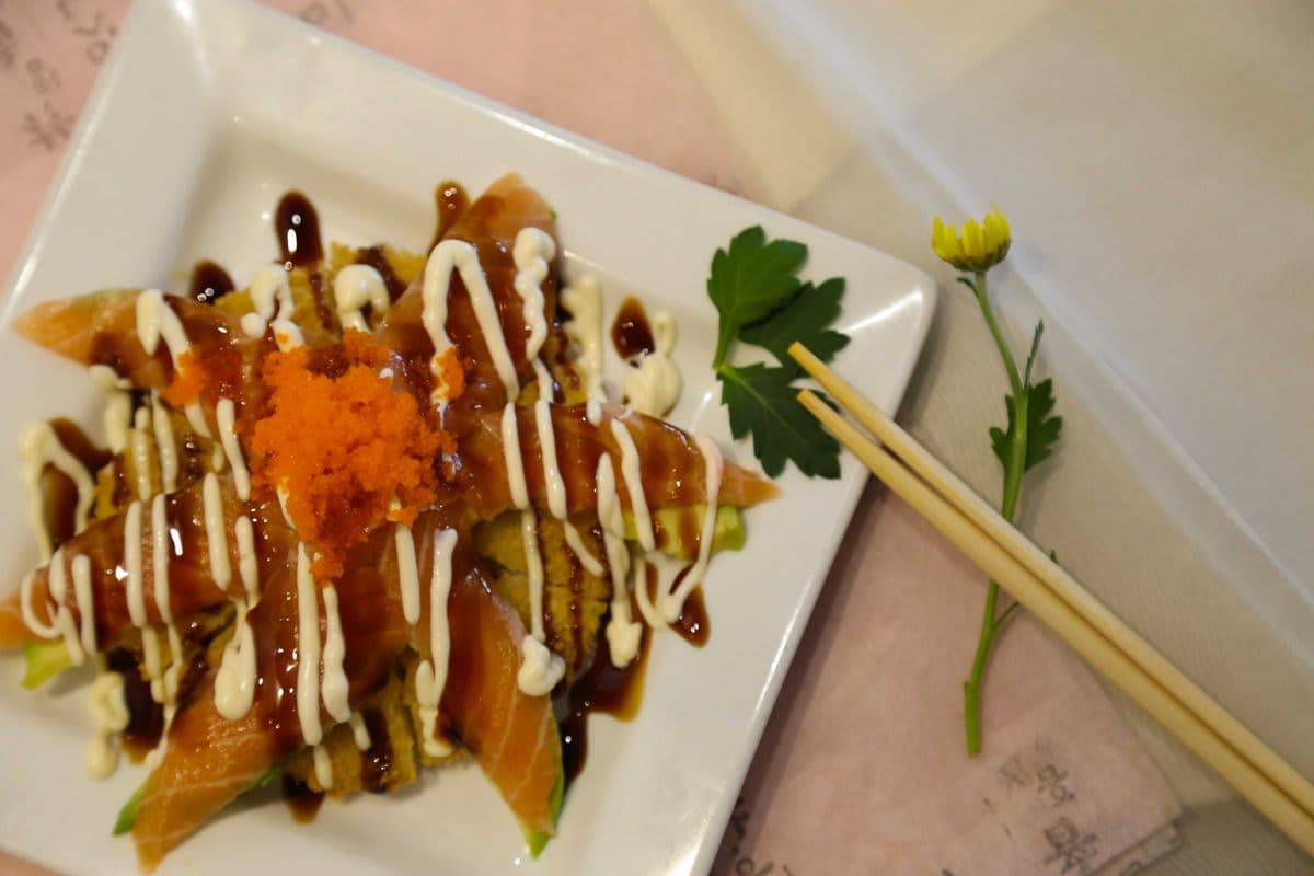 Salmon Sushi Pizza