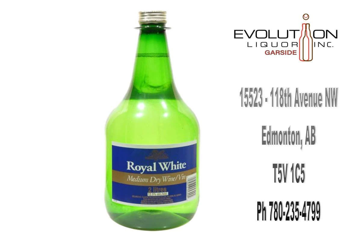 Royal White Medium Dry Wine 2000P (1 x 2L Plastic Bottle)