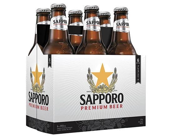 SAPPORO PREMIUM 6 BOTTLE (6 X 473ML)