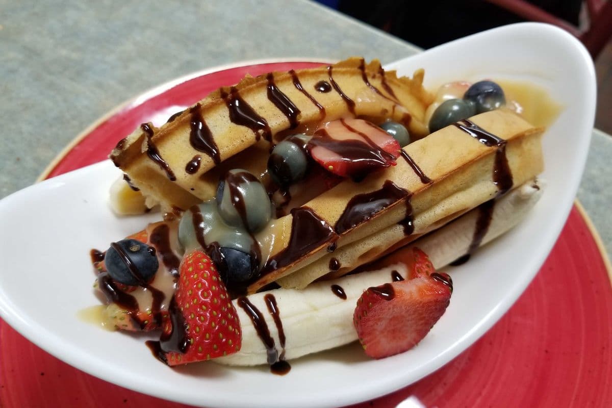 Banana Split Waffle