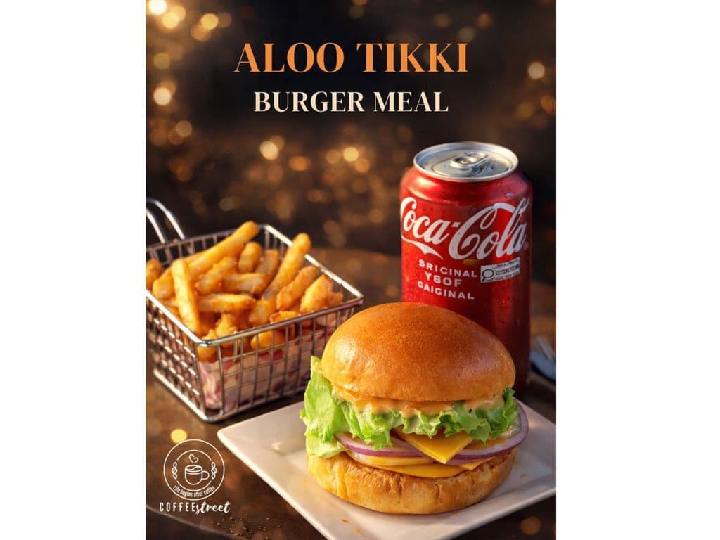 Aloo Tikki Burger Meal