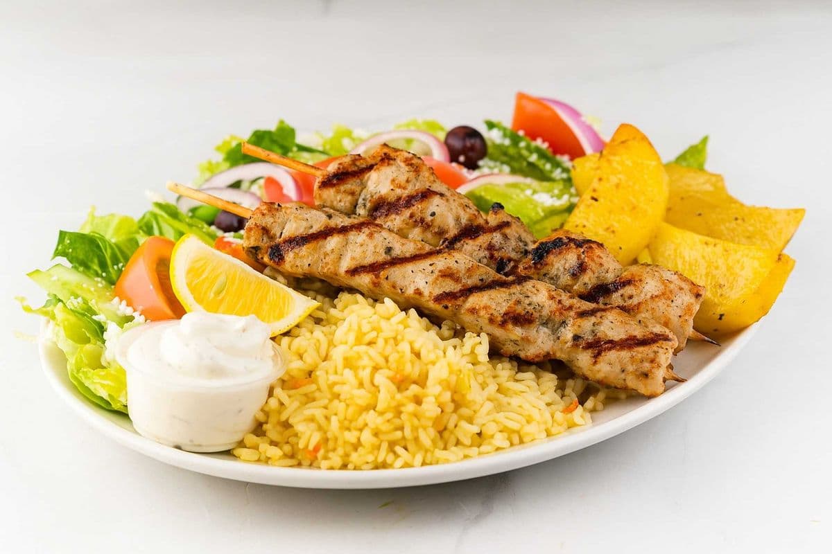 NEW - Pork Souvlaki Dinner
