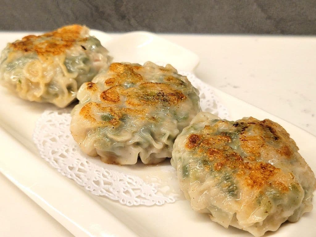 FR14 Pan Fried Pork & Chive Shrimp Patties 韭菜煎蝦餅 XL