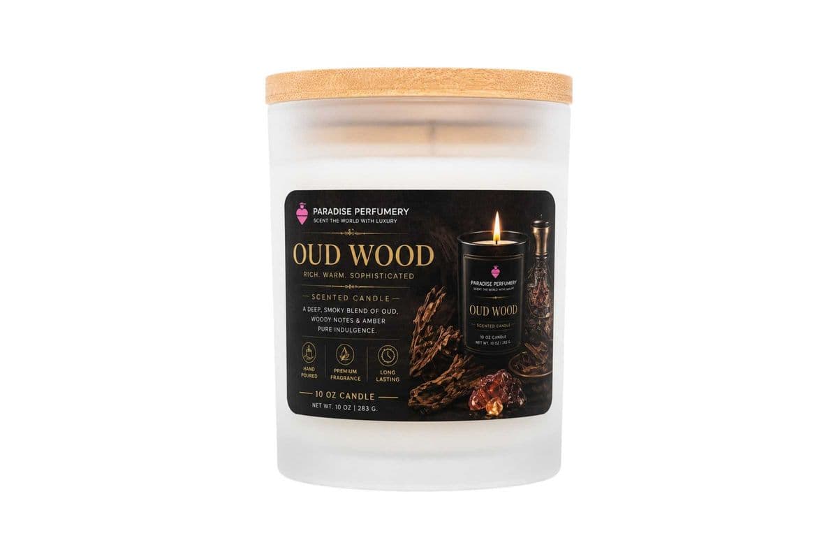 Paradise Perfumery Candles Oud Wood (10 OZ)