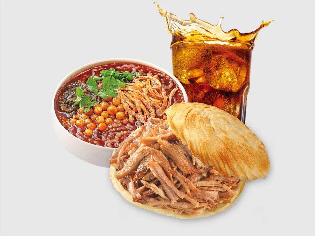 Hot & Sour Glass Noodle Classic Combo (w/ Crispy Burger + Drink)