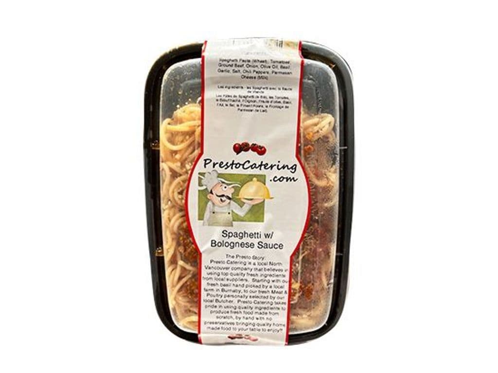 PRESTO CATERING SPAGHETTI W BOLOGNESE SAUCE