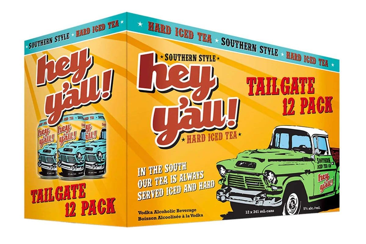 HEY YALL TAIL GATE ICED TEA 12 CANS (12 x 355 ML)