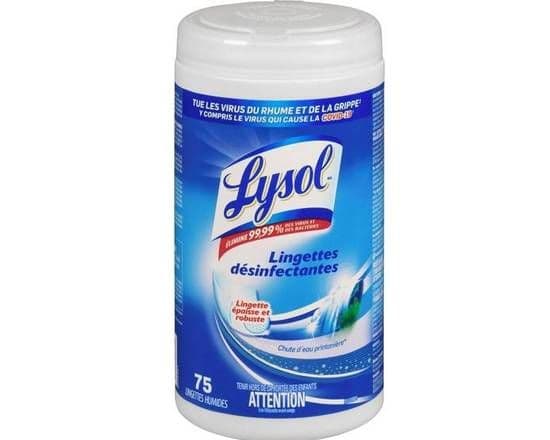Lysol Lingettes Désinfectantes 75 Lingettes/ Lysol Disinfecting Wipes 75 Wipes