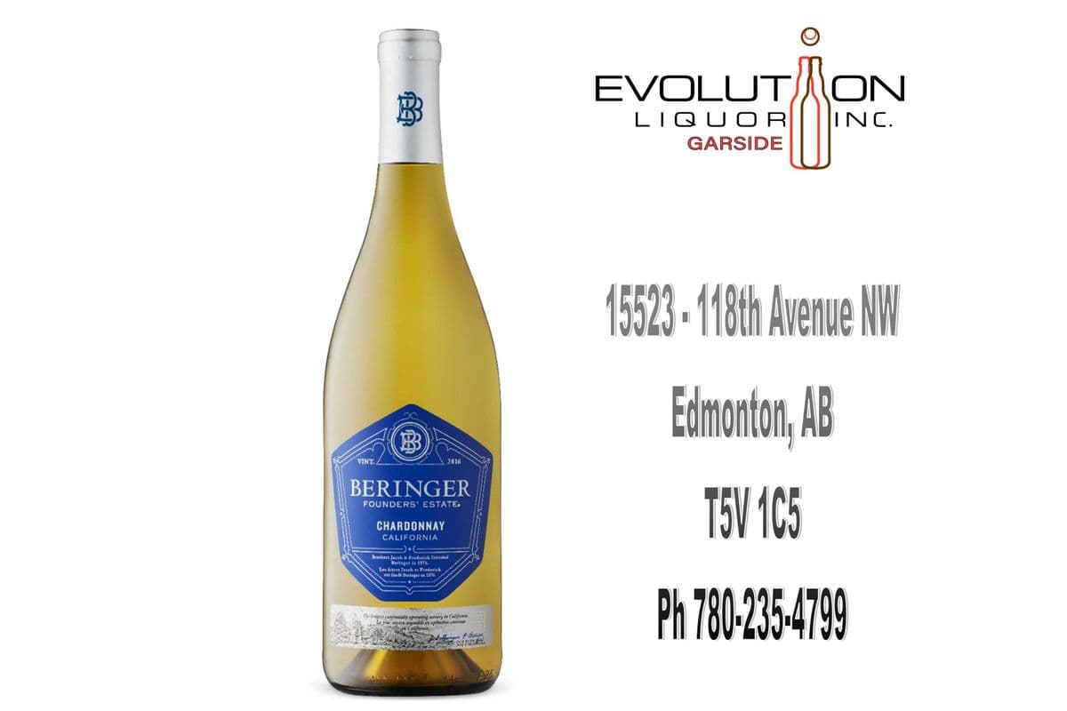 Beringer Founders' Estate Chardonnay 0750G (1 x 750ml Glass Bottle)