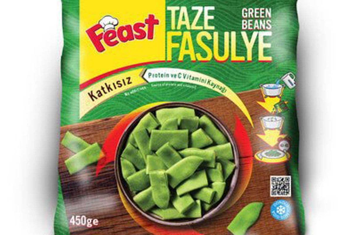 FEAST IQF TAZE FASULYE Green Beans 450g