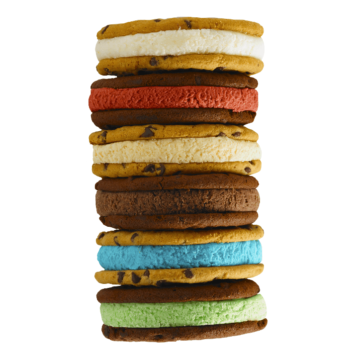 6 Pack Assorted Ice Cream Sandwiches