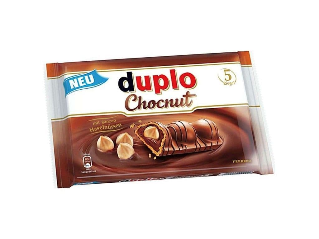 Ferrero Duplo Chocnut 5 Pack Hazelnut Creme Milk Chocolate Wafer Bars 26g