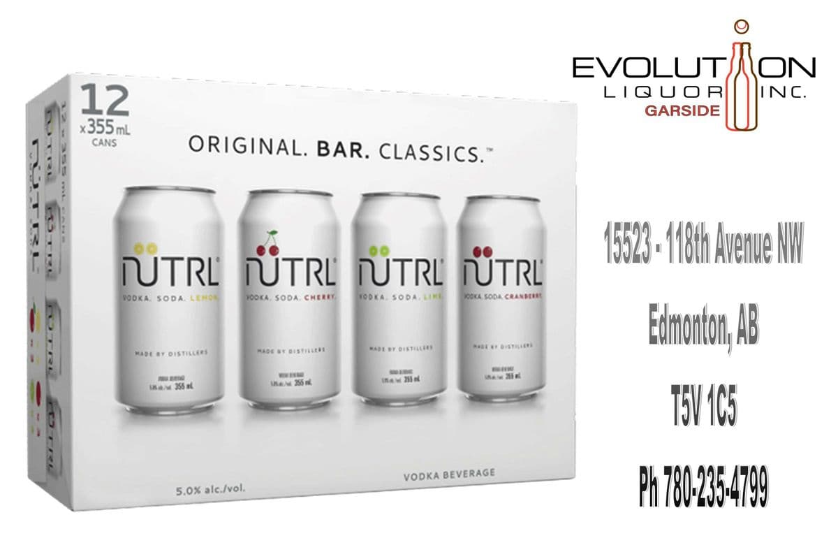 Nutrl Vodka Soda The Bar Mixer Pack C355-12 (12 x 355ml Can)