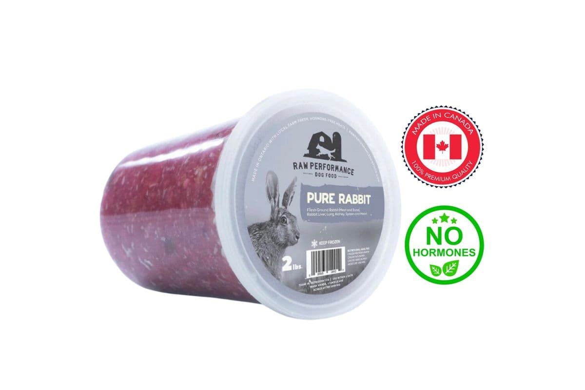Raw Performance - Pure Rabbit Raw Dog Food (2 lb)
