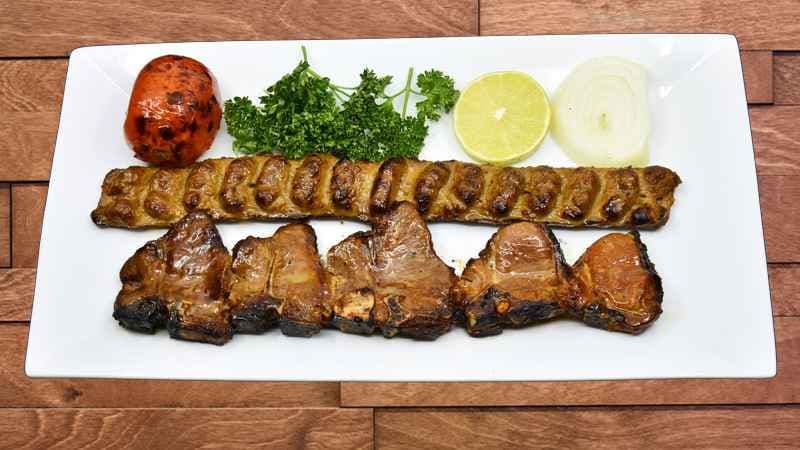 Lamb Chops Soltani Kebab Skewers