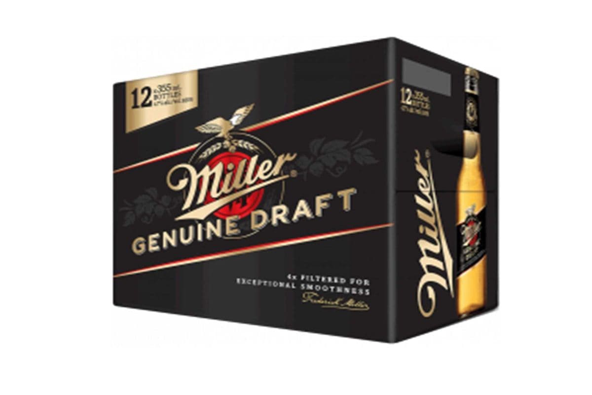 Miller Genuine Draft 12 BOTTLES (12 x 355ML)