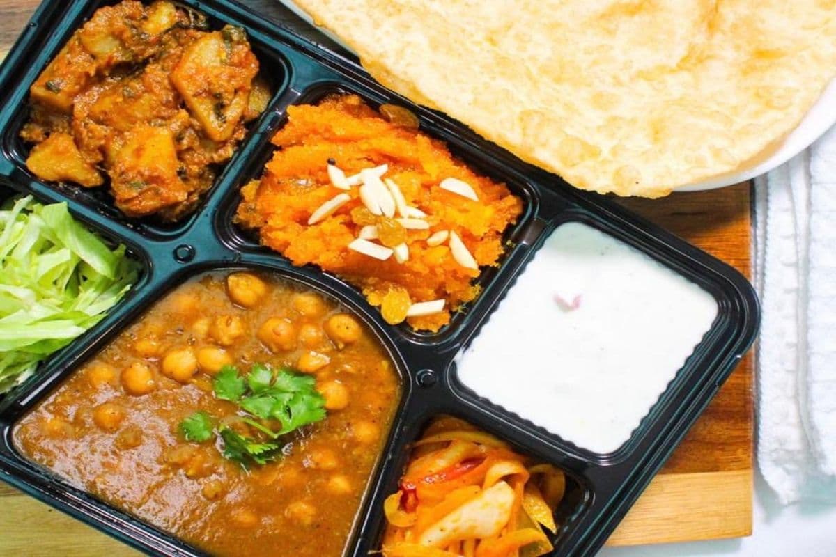 Halwa Puri Thali