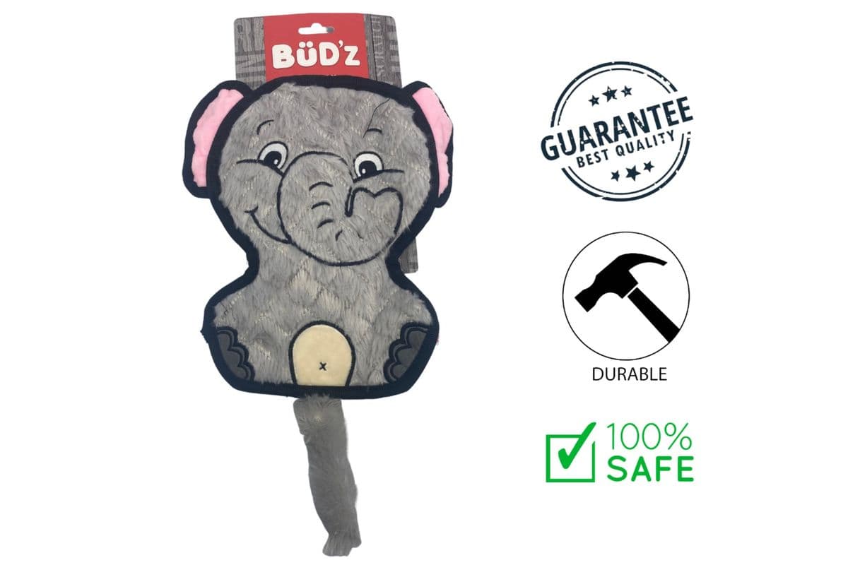 BuD'z Crinkle Dog Toy Mommy Elephant