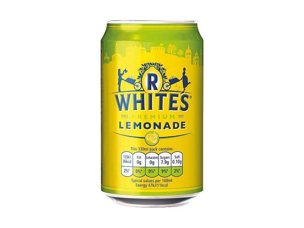 R Whites Sparkling Lemonade UK 330ml Beverage