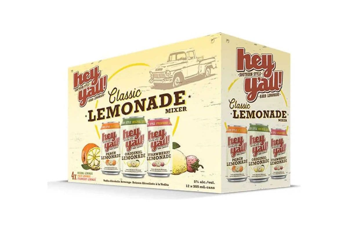 HEY Y'ALL LEMONADE MIXER 12Pack (12X355ml) (1 x 355ml)