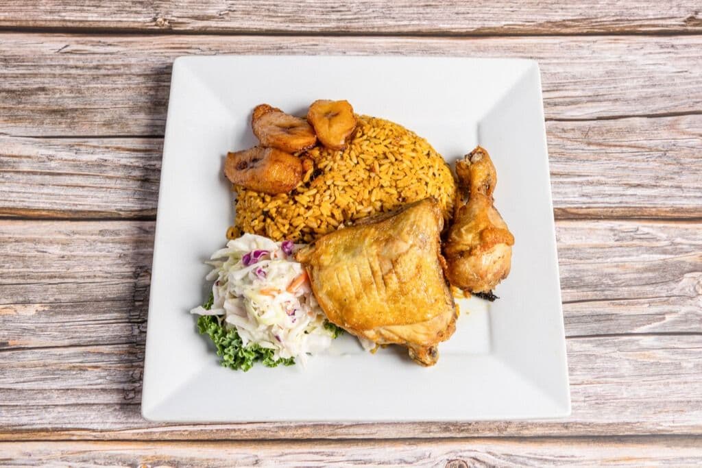 Native Rice with Fried Chicken