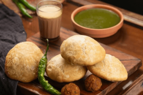 Dal Kachori Plate (2pcs and Sweet Chutney)