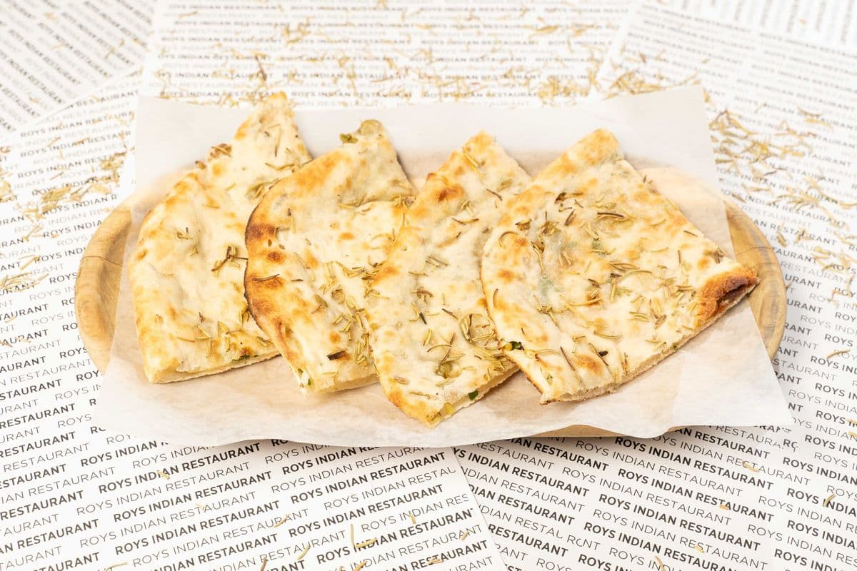 Olive and Rosemary Naan